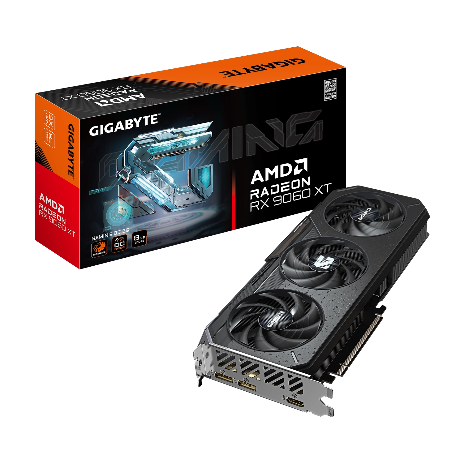 Placa Radeon RX 9600XT GAMING OC 8GB MaquiStore